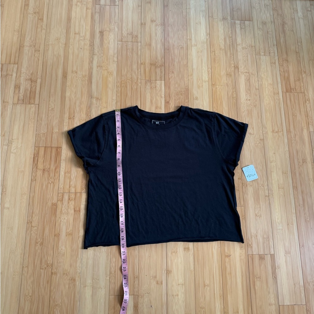 NWT We The Free The Perfect Tee Cropped Raw Hem Black Extra Large - Picture 11 of 11